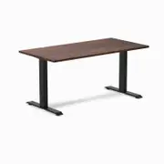 Desky Fixed Height American Rustic Pine Softwood Desk 1500x750mm Matte Black Leg