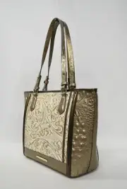 NWT Brahmin Medium Asher Tote/Shoulder Bag in Rose Gold Bourdelle