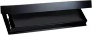 Leefasy Concealment Wall Shelf Cabinet Rack Furniture Decorative Wood Modern Home Decor Wall Mounted Drawer for Office Dormitories, Black