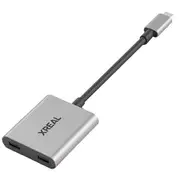 XREAL Hub USB-C PD Fast Charging Adapter Portable Video Adapter for XREAL AIR/AIR2 Glasses Switch Co as shown