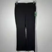 NWT Orvis Medium Black Ponte Bootcut Stretch Pull On Pants