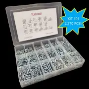 (2,270) Pcs 6-32, 8-32, 10-24 10-32 Phillips Pan Head Machine Screws Assortment