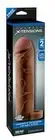 realistic wearable phallic sheath for penis sleeve extension lengthening