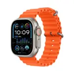 APPLE WATCH ULTRA 2 (GPS + 行動網路) 49MM 鈦金屬錶殼/橙色海洋錶帶 MREH3TA 智慧手錶