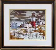 Charles Wysocki "Winter Light" New CUSTOM FRAMED Art Americana