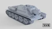 NSM Russian SU-122 Tank, 1/56th Scale, 28mm For Bolt Action.
