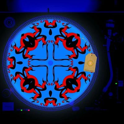 Tick Snap Turntable Slipmat GLOW BLACKLIGHT 12 inch for DJ Vinyl LP