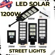 Street Light 1200W LED Solar IP65 Sensor Outdoor Waterproof Remote Garden