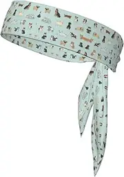 Dog Sports Strap Double-Sided Headscarf Men's Bow Tie Sports Headscarf Running Yoga Exercise Headband