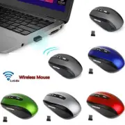 2.4GHz Cordless Wireless Optical Mouse Mice Laptop Computer Receiver PC US