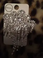 Lovisa Brides Double Diamanté Drop Floral Comb Bnwt Free Post (ACC32acc94)