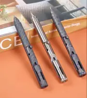 EDC Solid Titanium Alloy CNC Pocket Ball Pen Office Signature Pen Outdoor Pens