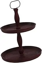 Leefasy 2 Tiers Fruit Tray Rack,Cupcake Display Rack,Dessert Storage Tray, Tabletop for Candy Restaurant Party Favor Kitchen Family