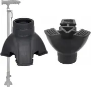 Non-Slip Rubber End Tips for Walking Canes, Sticks, and Crutches - Self-Standing
