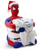 Marvel Spider Man Holiday Xmas Plush Buddy Throw 50×60 New-Sealed (175)