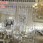 Soft Steel Wire Glass Bead Door Valance Hanging Curtain for Room Decor