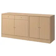 TONSTAD storage combination, oak veneer, 202x47x90 cm