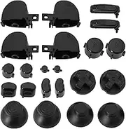 SG Store 2 Sets Controller Buttons Replacement of Plastic Buttons of Game Console Controller Compatible with Nintendo Gamecube NGC (Black)