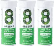 Immunity and Energy Effervescent Tablets - Packed with 8 Powerful Super Greens