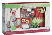 NIB American Girl Wellie Wishers Holiday Baking Set Elf Gingerbread Apron