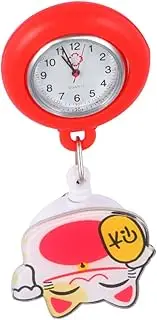 [SAFIGLE] Nurse Table Holder Nursing Watch Nurse Watch Pendant Accessories Stopwatch Retractable Woman Second Second Hand Vet Accessories Women Portable Breast Galaxy Red
