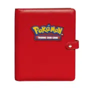 ULTRA PRO Pokemon TCG Premium Red Snap Album Binder 4 Pocket NEW