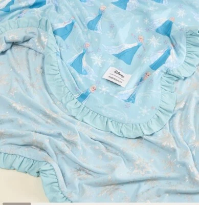 Posh Peanut Disney Elsa Minky Ruffled Luxette Patoo Blanket NIB Confirmed Order