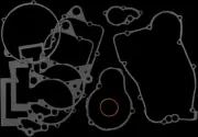 Cometic Bottom End Gasket Set for GAS GAS EC200 98-11