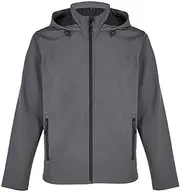 [SOL'S] SOLS Mens Race Hooded Soft Shell Jacket (UK Size: 4XL) (Charcoal)