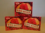 Red Rose Incense Cones 3 Boxes x 10 Total 30 Cones HEM Free Post AU