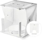 Foldio2 Plus + 360 Studio Set (15inch Photo lightbox Studio with 360 Photography Turntable Set / 15" Photo Light Box / 10" Bluetooth 360 Turntable Included)