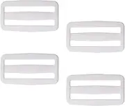 Shapenty Plastic Slides Buckle Adjustable Webbing Triglides Slider for Bag Backpack Belt Strap Craft, 4PCS