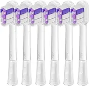 Laifen Cushioned Toothbrush Heads 6 Pack, New 2025 Version Replacement Heads Compatible with Wave/Wave Special Electric Toothbrush (Ultra-Whitening)