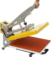 Magnetic Semi-Auto Heat Press Machine 16"x20" - Heavy-Duty Slide-Out Drawer for Sublimation, 1800W 12A Transfer Press for T-Shirts, Mug, Hat, Plate, Cap & DIY Craft Yellow