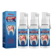 3pcs Toothache Spray Gum Swelling Toothache Toothache Water Licorice Tooth Decay Worm Tooth Fire Caries