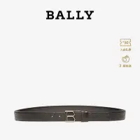 在飛比找Yahoo!奇摩拍賣優惠-【現貨精選】BALLY/巴利2022新款男士黑色皮革皮帶腰帶