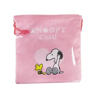 【收納王妃】SNOOPY 史努比 好心情 束口袋 化妝包 收納袋(方便攜帶 分類好用)