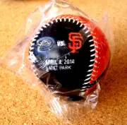 2014 Arizona Diamondbacks San Francisco Giants Opening Day baseball ball AT&T Pa