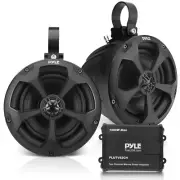 Pyle 5.25" Waterproof Marine Speakers 500W RMS + 2 Ch. Rated Amp - ATV PLUTV52CH