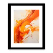 Orange Abstract Framed Art Framed print Art Poster