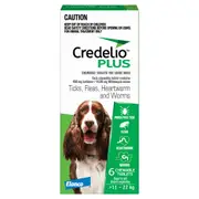 Credelio Plus Green Large Dogs 11kg-22kg 6 pack (6 months)