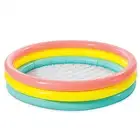 57412 Sunset Glow Inflatable Pool, 114Cm X 25Cm, 3-Ring Kiddie Pool for Toddlers