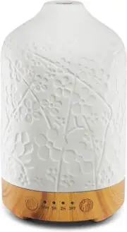 100ml Ceramic Ultrasonic Aroma Oil Diffuser Home Humidifier LED Lights Decor