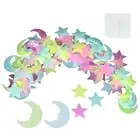 100 Pcs Stars Glow In The Dark star Stickers Wall Decal Kid Moon and Stars Decor