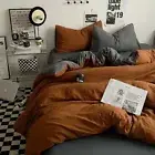 Caramel color Bedding Comforter sets Duvet Cover Bedsheets set with Pillows Case