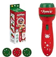 Christmas Flashlight Projector - 24 PatternsProjector Flashlight for Kid | Flashlight Christmas Image Projection Light,Outdoor Projection Toys, Educational Holiday Decorative Projector