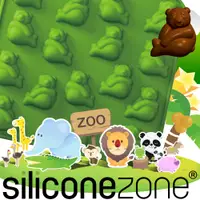 在飛比找PChome24h購物優惠-【Siliconezone 】施理康ZOO耐熱熊貓巧克力模/