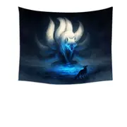 Animal Art Divine Within God Wolf Tapestry