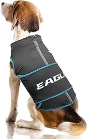 NFL Philadelphia Eagles Dog Anxiety Shirt Calming Soothing Solution Vest for Dogs/Cats with Anxiety, Fears, Fireworks, Loud Noises, Dark, Lonely Keeps Dogs Calm Feeling Safe, Relaxing Jacket, Large