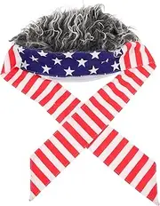 [NOLITOY] Cool Short Wig Hat Headband Fun Hair Cap for Men for Daily Wear Dress Parties and Photo Shoots Design